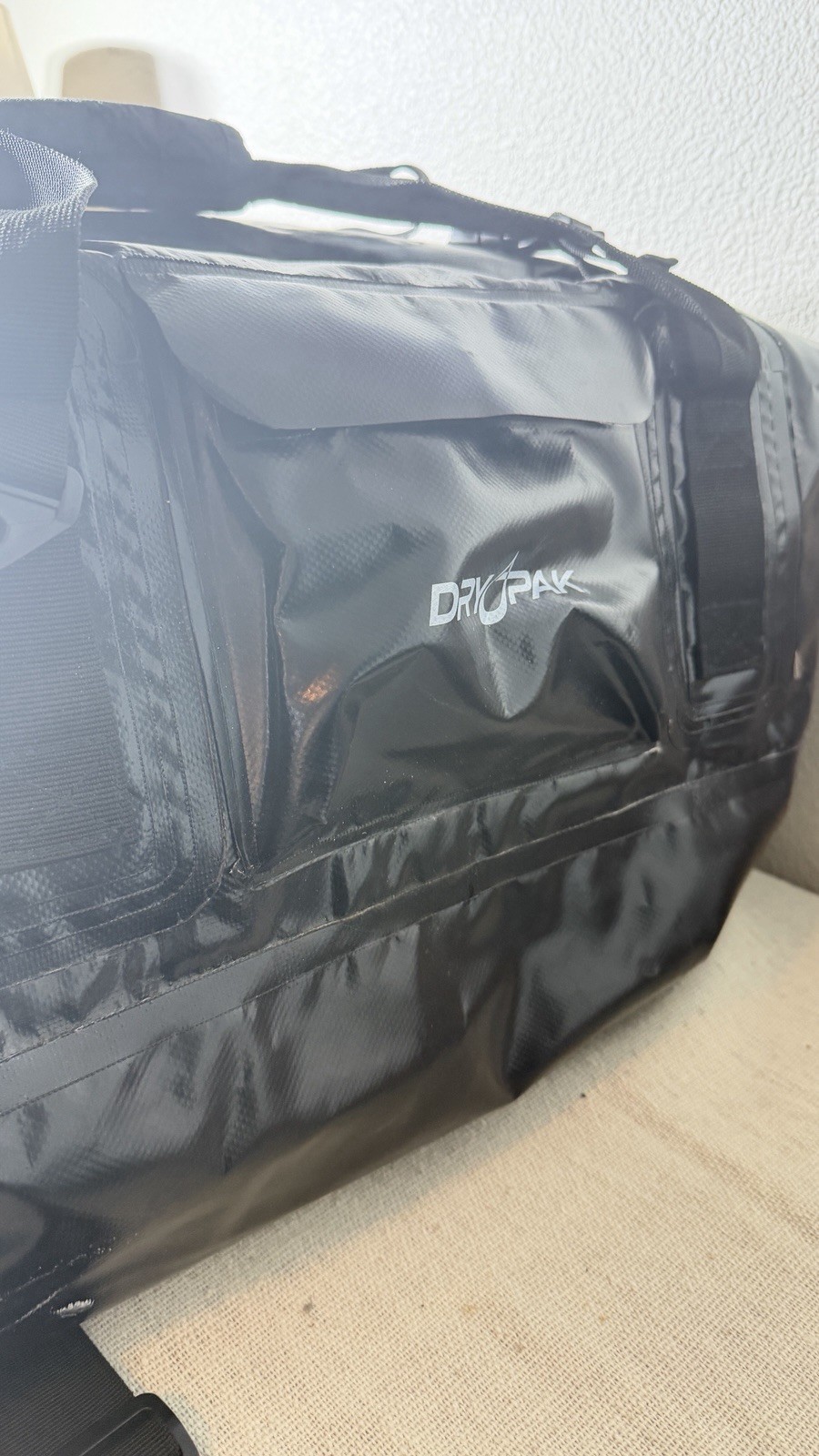 DRYPak Waterproof Duffel Bag Large Black Roll-Top Preowned Great Condition