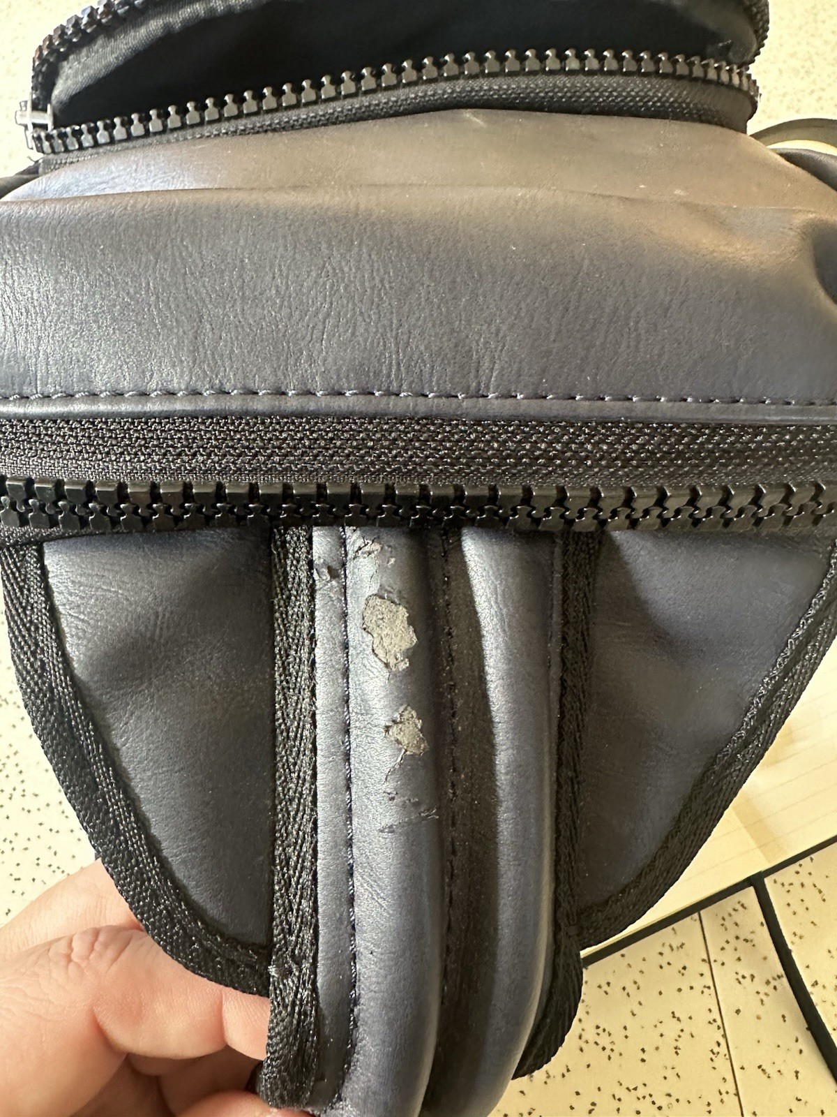 Calvin Klein Faux Leather Sling Bag Unisex Black Crossbody Original Tags NWT