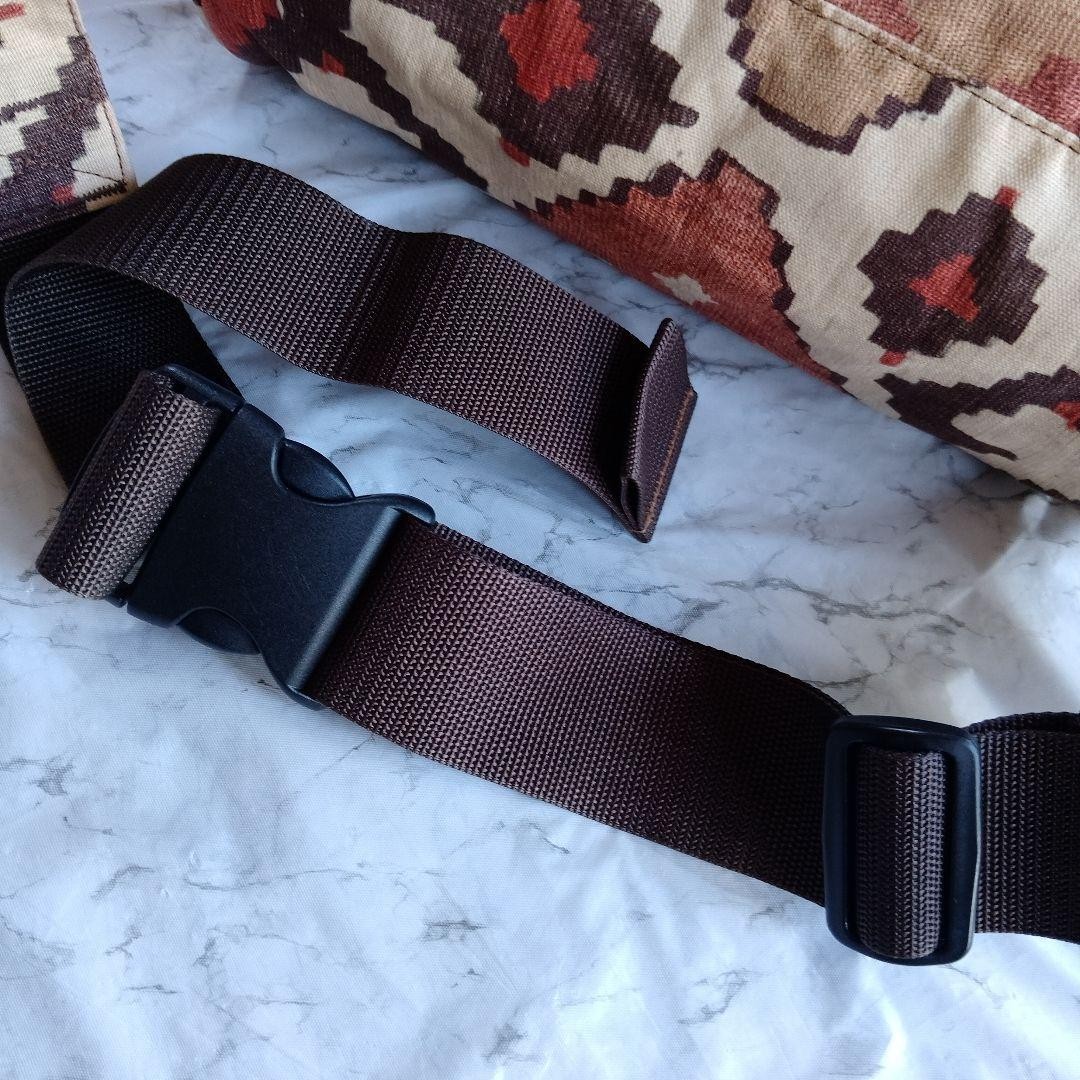 THE NORTH FACE PURPLE LABEL Waist Bag Ortega Pattern Cotton Linen Shoulder Used