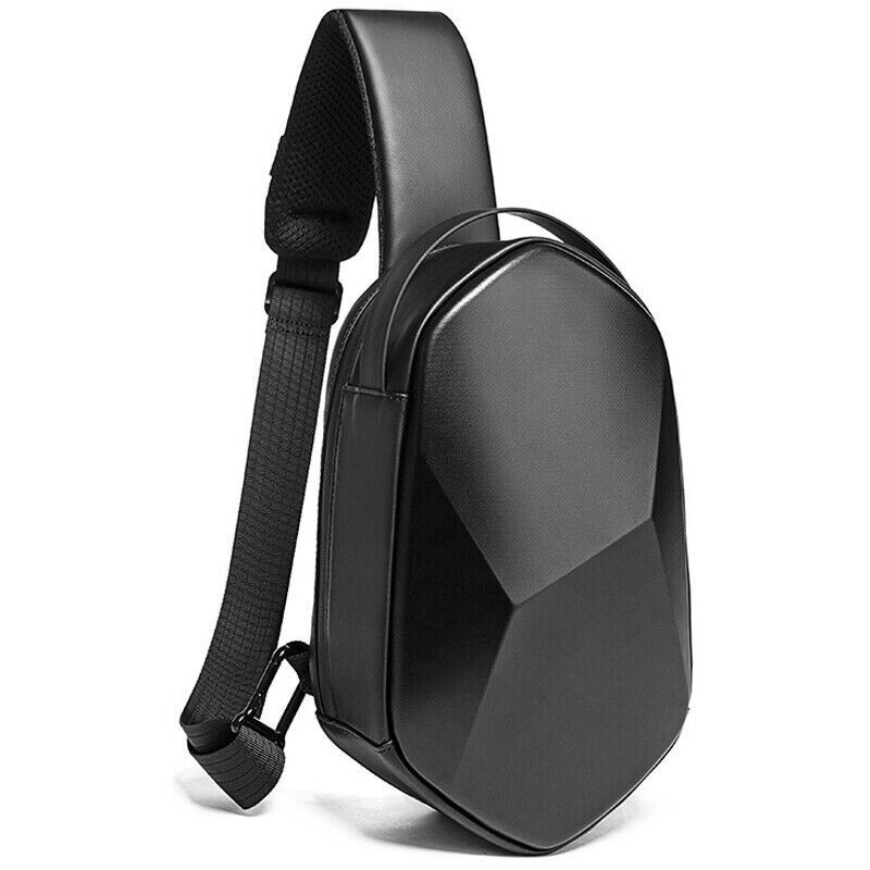 Men Sling Backpack Oxford cloth Waterproof Crossbody Bag USB Port OutdoorSport D