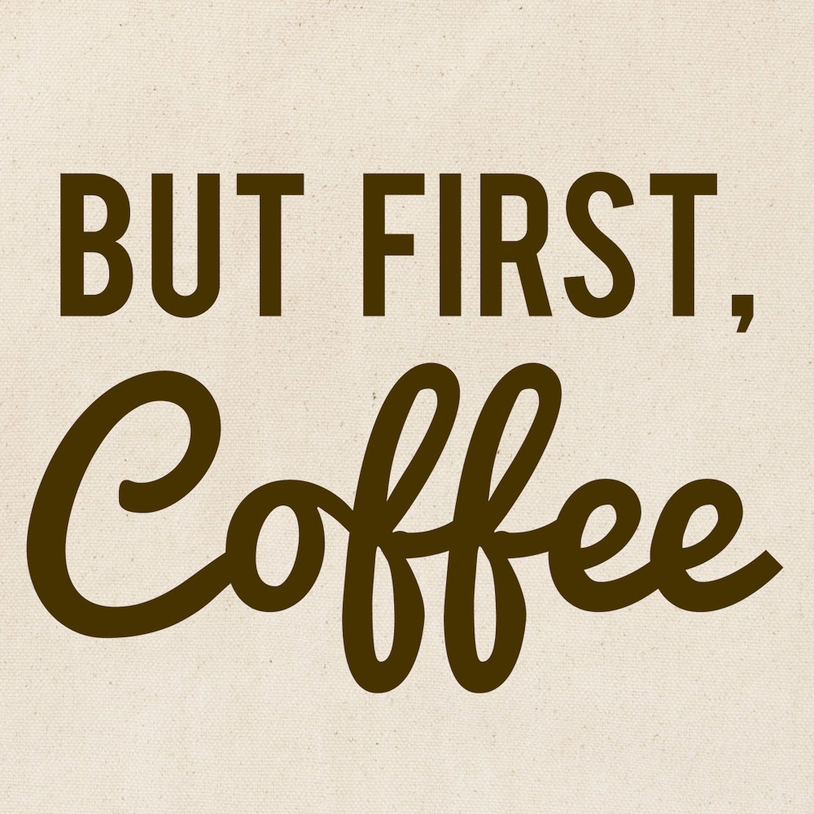 CafePress But First Coffee Tote Bag (1024319428)