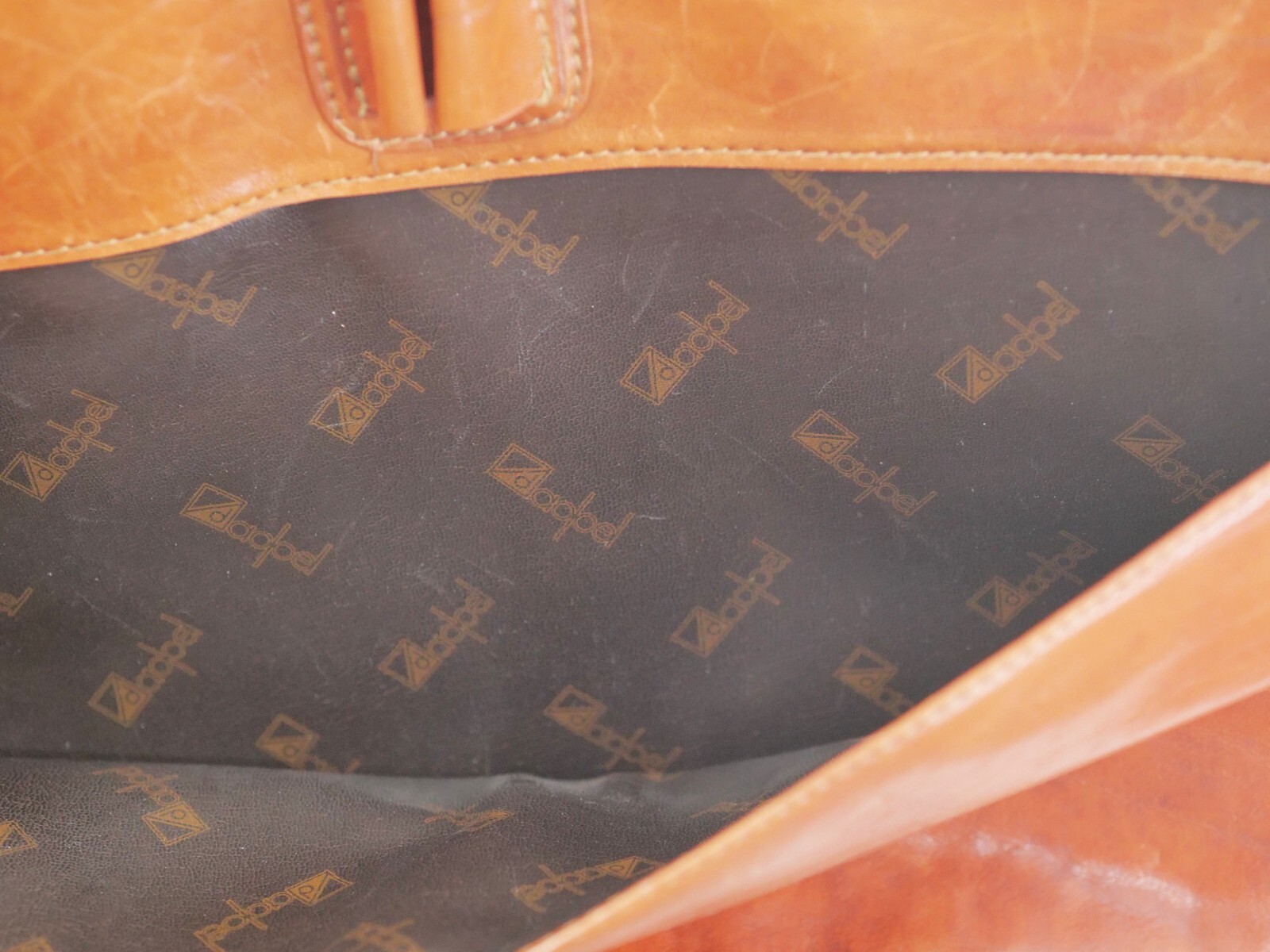Vintage Adpel Italian Leather Briefcase Messenger Laptop Bag