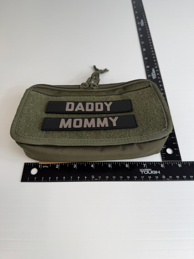 Tactical Wipe Pouch Bag Men Daddy Mommy Baby Gear Strap Army Work Party Core Nw