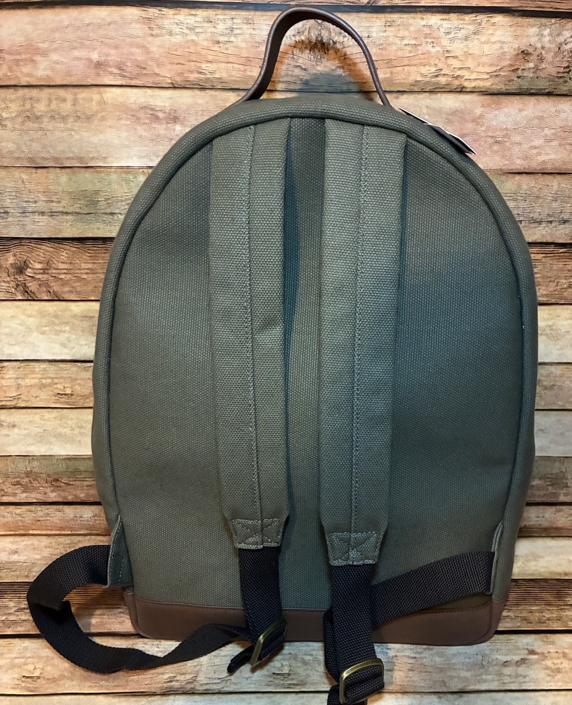 NWT Pendleton Harding Olive Canvas & Leather Backpack Never Used