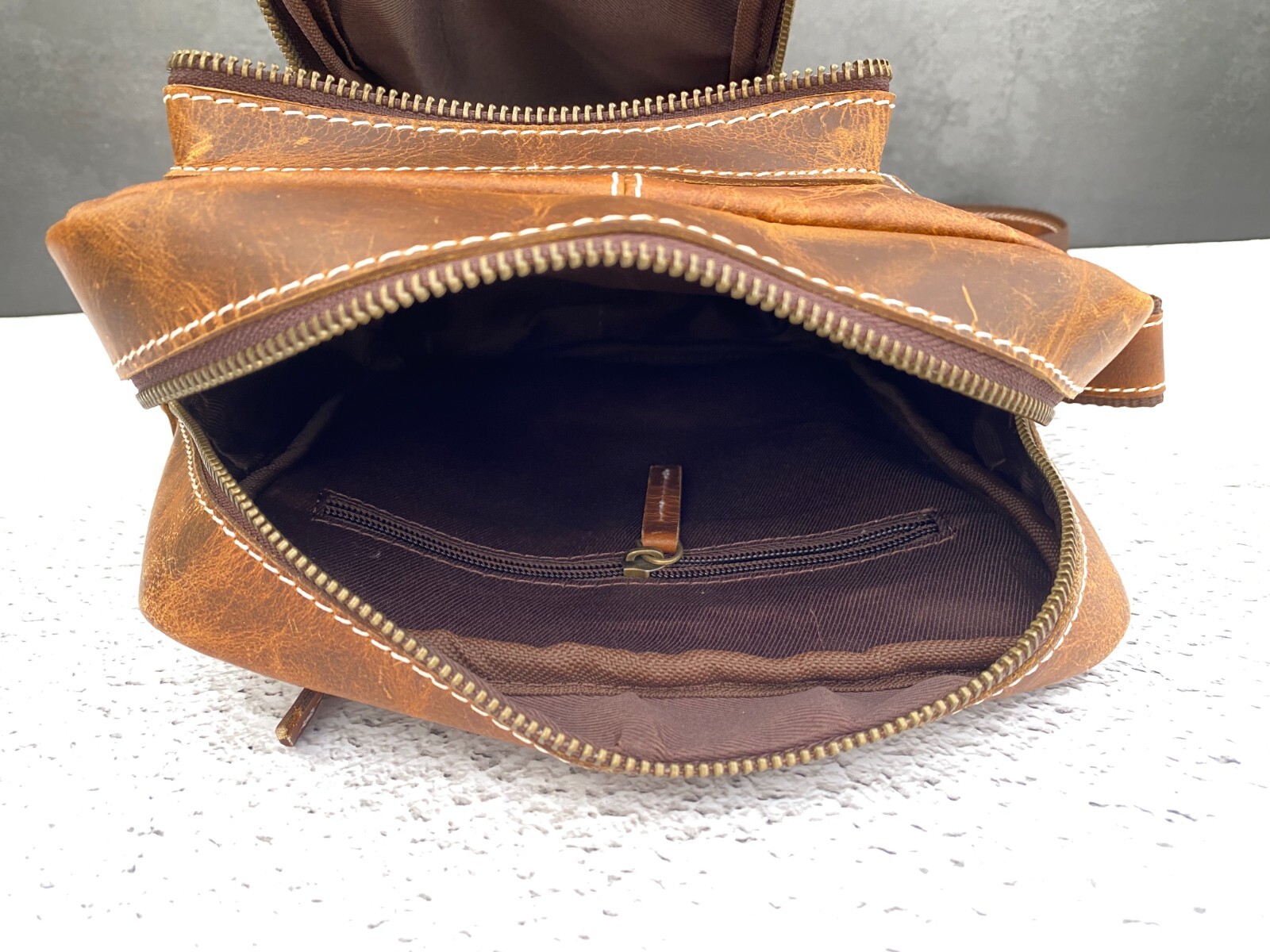 Crossbody Sling Bag Buffalo Leather Handbags Satchel Messenger Bags 10 In Small