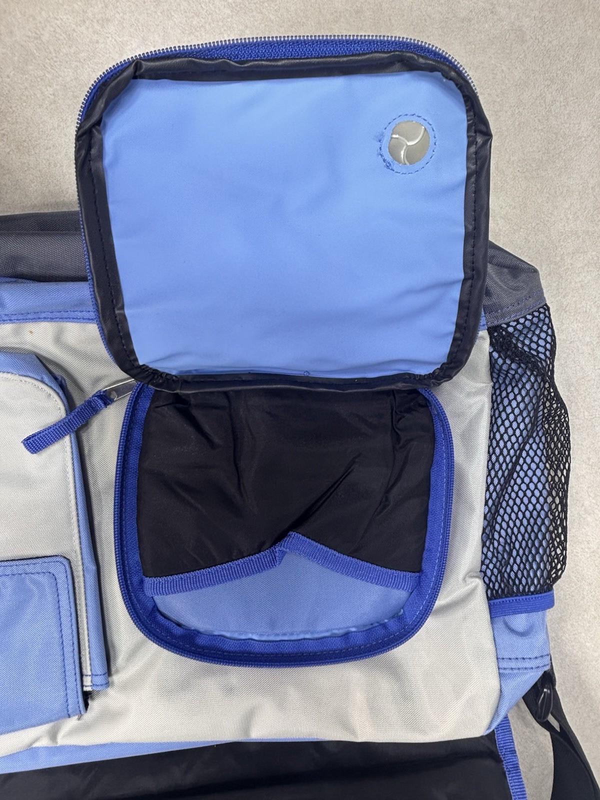 2001 Gap Tech Audio Utility Messenger Bag Y2K CD Bookbag Retro Normcore Two Tone