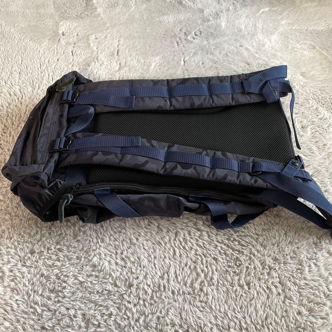 Masterpiece Backpack Fade Navy Camouflage Used, Outdoor-Ready, 28x58x18cm