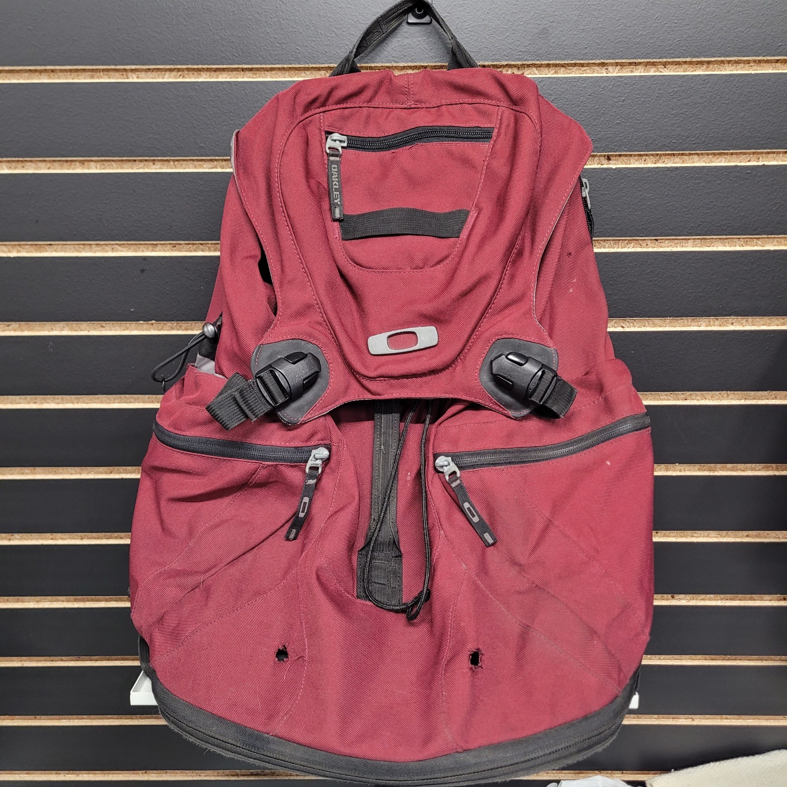 Y2K Vintage Oakley Kitchen Sink Backpack Laptop Bag Tactical Equipment Maroon