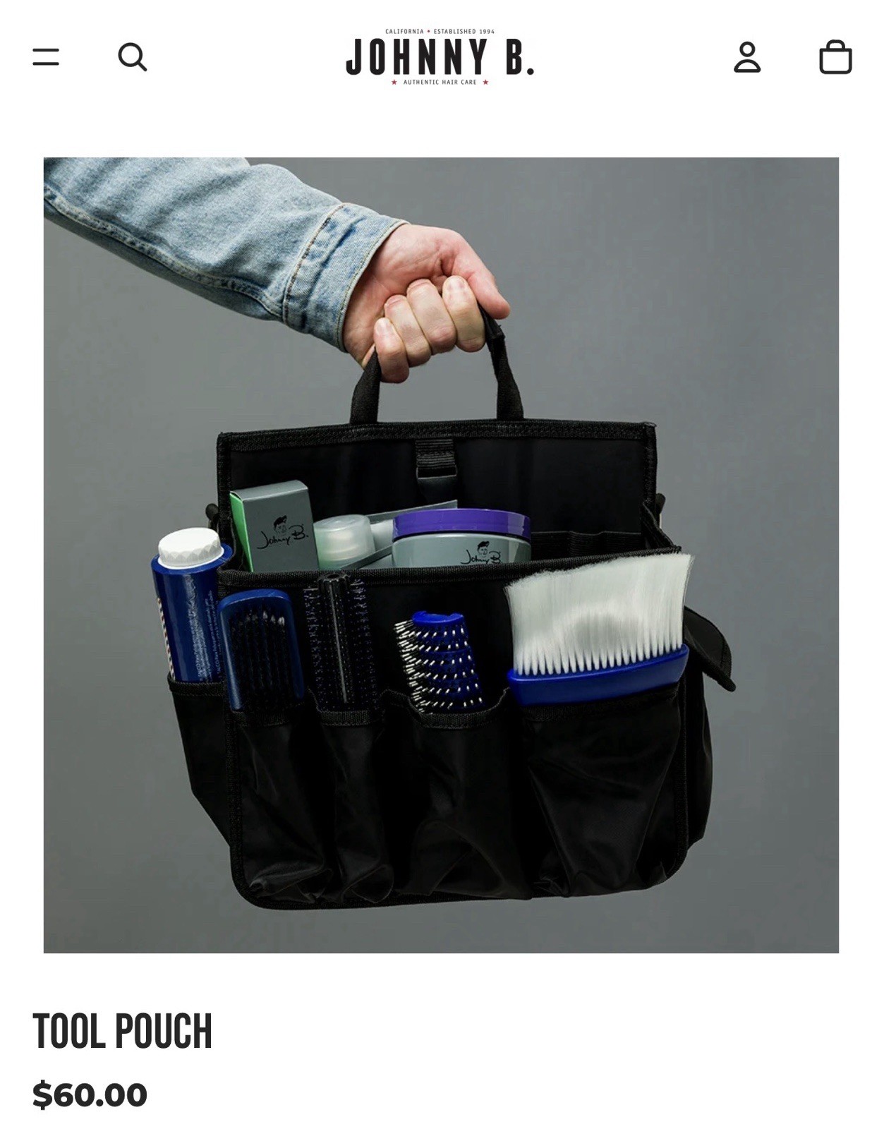 Johnny B Tool Pouch – Barber Bag – Great Condition-Durable Nylon