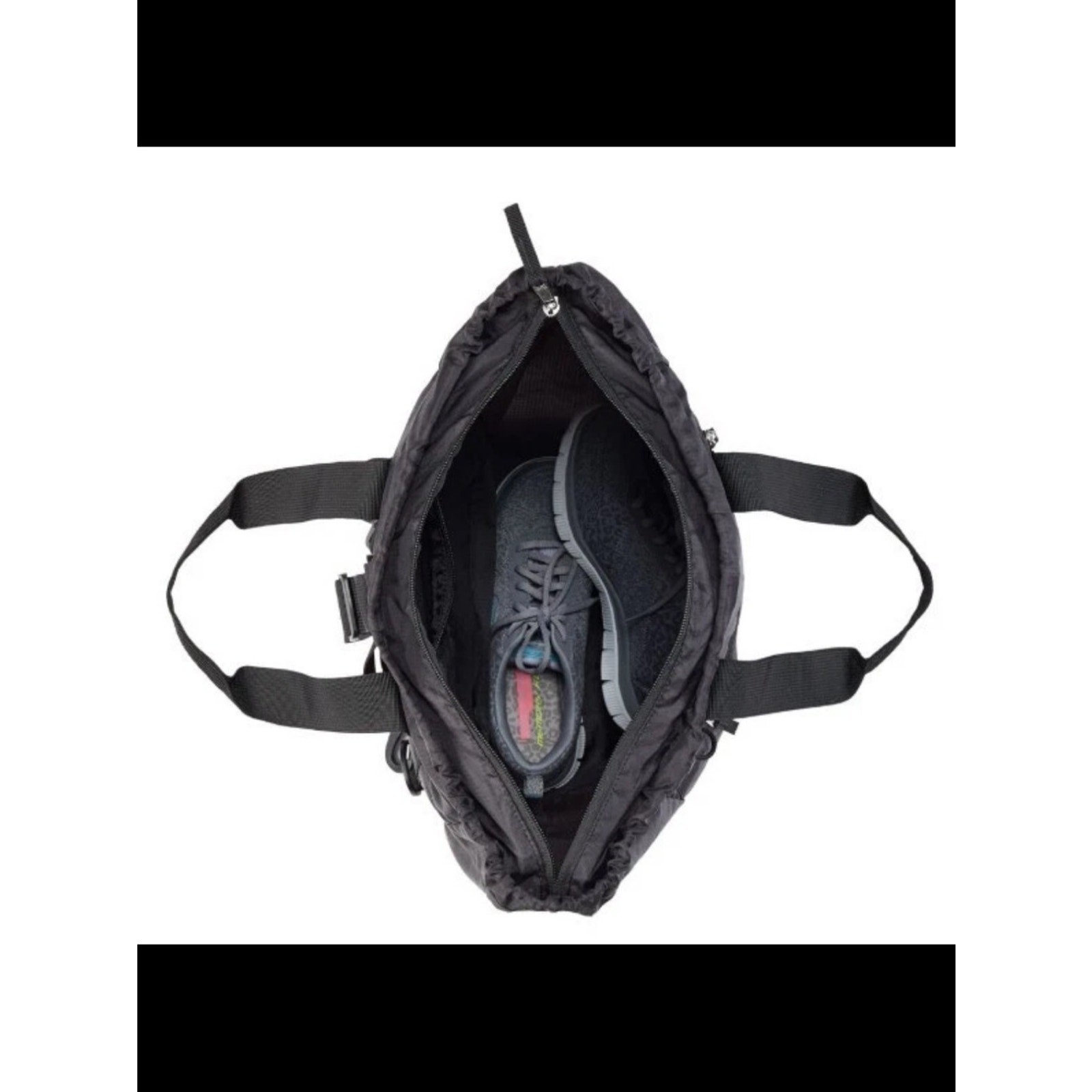 DULUTH TRADING CO Tote Bag Backpack Black Runegade Lightweight Packable Black