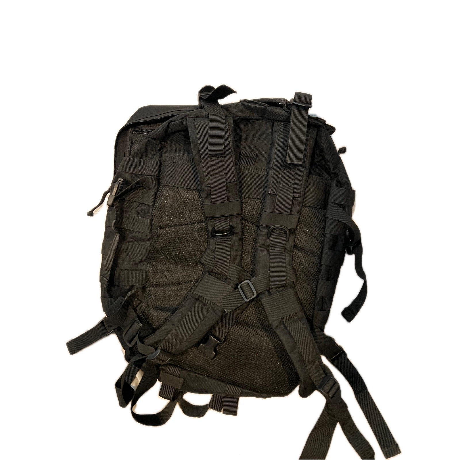 Generic Tactical Backpack w Bourne Patch Black 35L