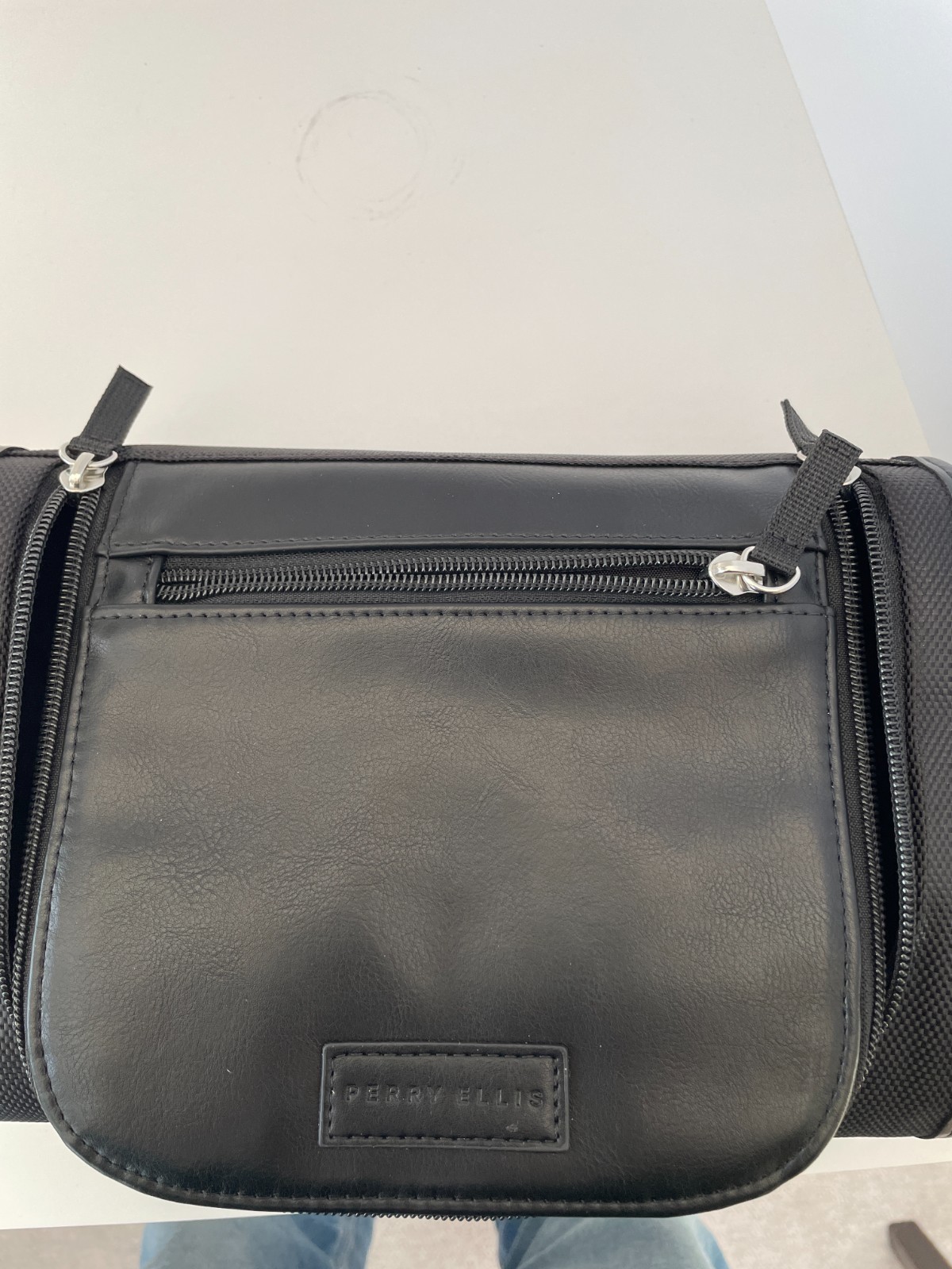 🧳 Perry Ellis Portfolio Ballistic Toiletry Bag – Black – Travel Organizer