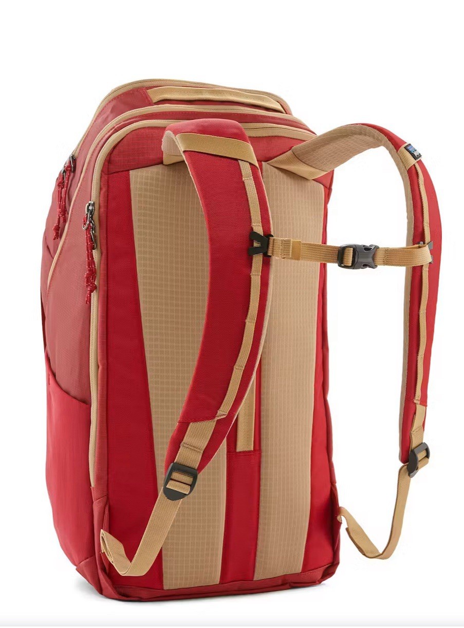 Patagonia Black Hole Touring Red Backpack 25L Tan Accents Unisex