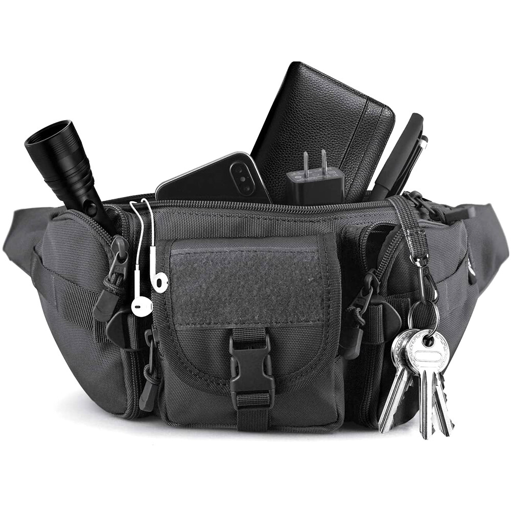 Tactical Carry Concealed Gun Holster Bag Fanny Pack Holster Pistol for Hiking