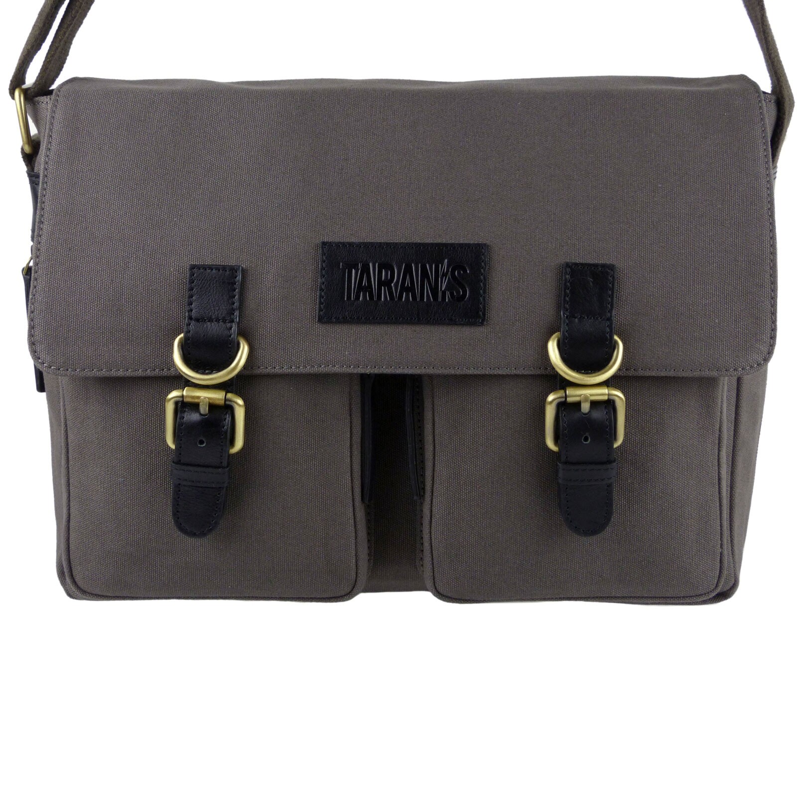 Taranis Leather & Canvas Messenger Bag