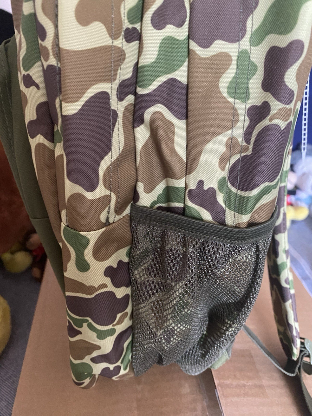 Mad Engine Green Camouflage Backpack Camo New No Tag Lots of Pockets Lightweight
