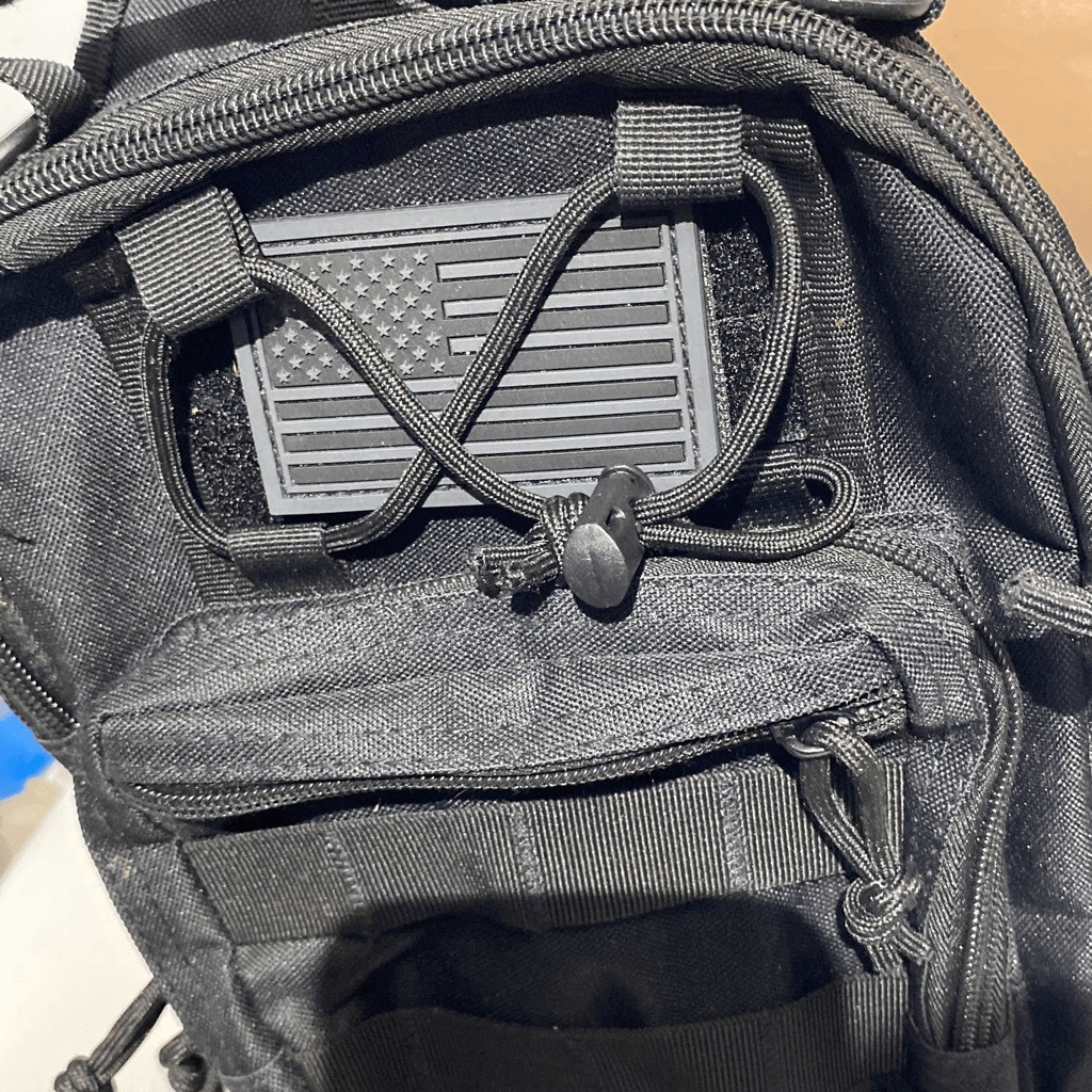 Men’s Black Detachable Strap Tactical Military Rover Slingback Shoulder Bag