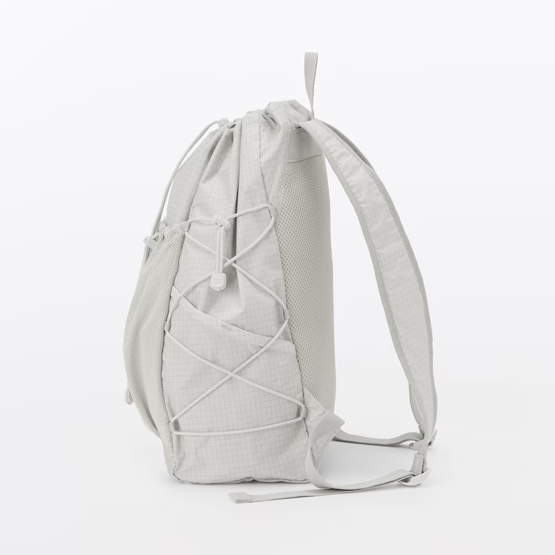 MUJI Water-Repellent Ripstop Backpack Drawstring 23-Litter 3-Pocket Unisex NWT