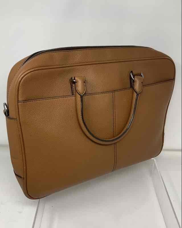 MICHAEL Michael Kors Saddle Brown Leather Russel Laptop Briefcase Bag