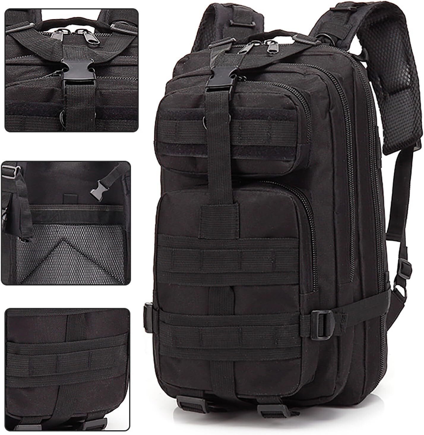 Military Tactical Backpack Daypack Bug Out Bag for Hiking Camping School Travel
