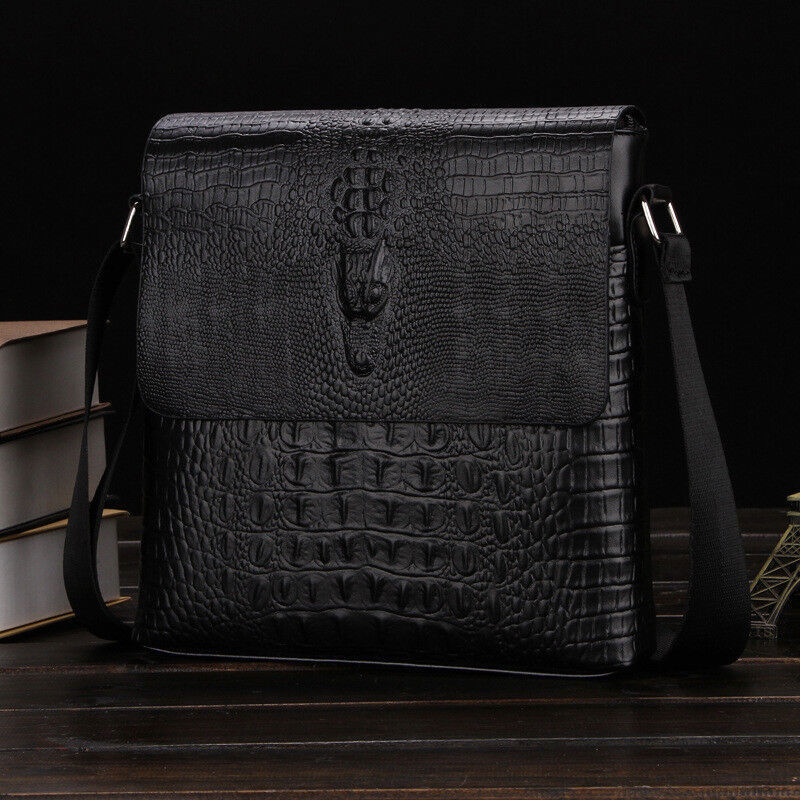 US Men’s Leather Messenger Bags Briefcase Shoulder Bag Crossbody Work Handbag