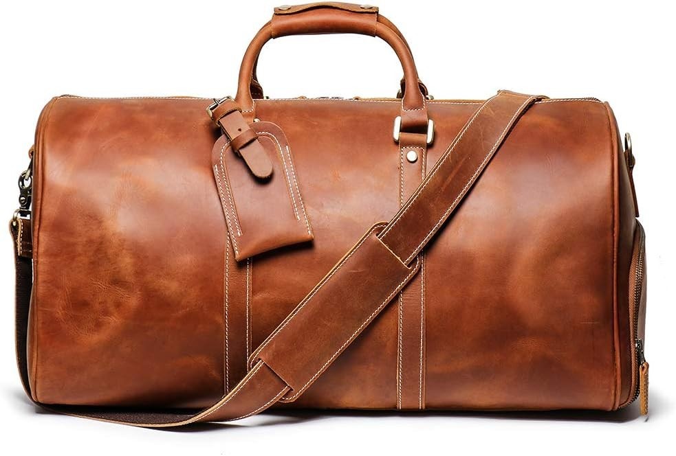 Mullis Mercantile Leather Duffle Bag (22in)