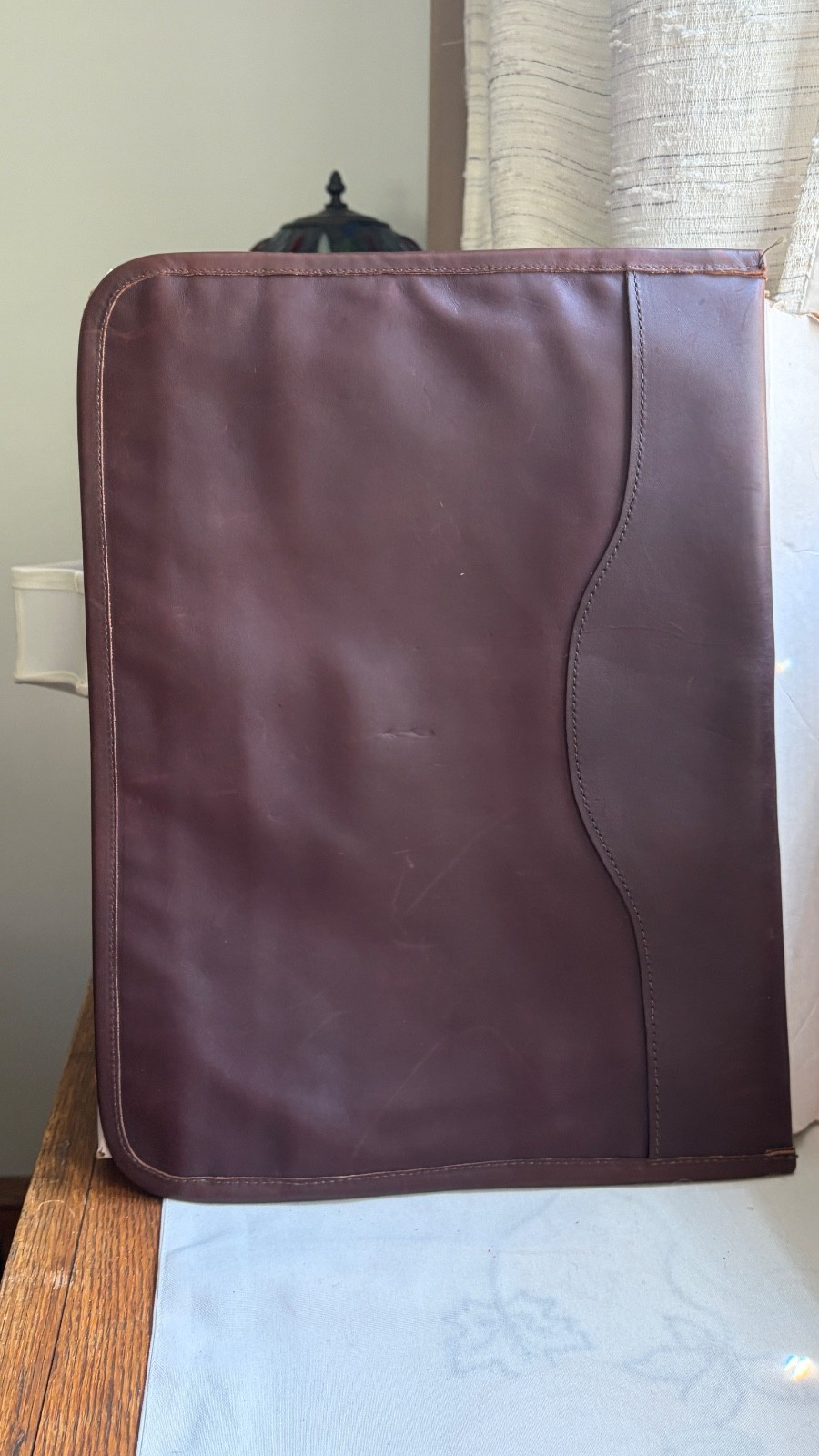 Vintage Duluth Pack Leather Attache Portfolio Folder Professional Pouch Bag Brow
