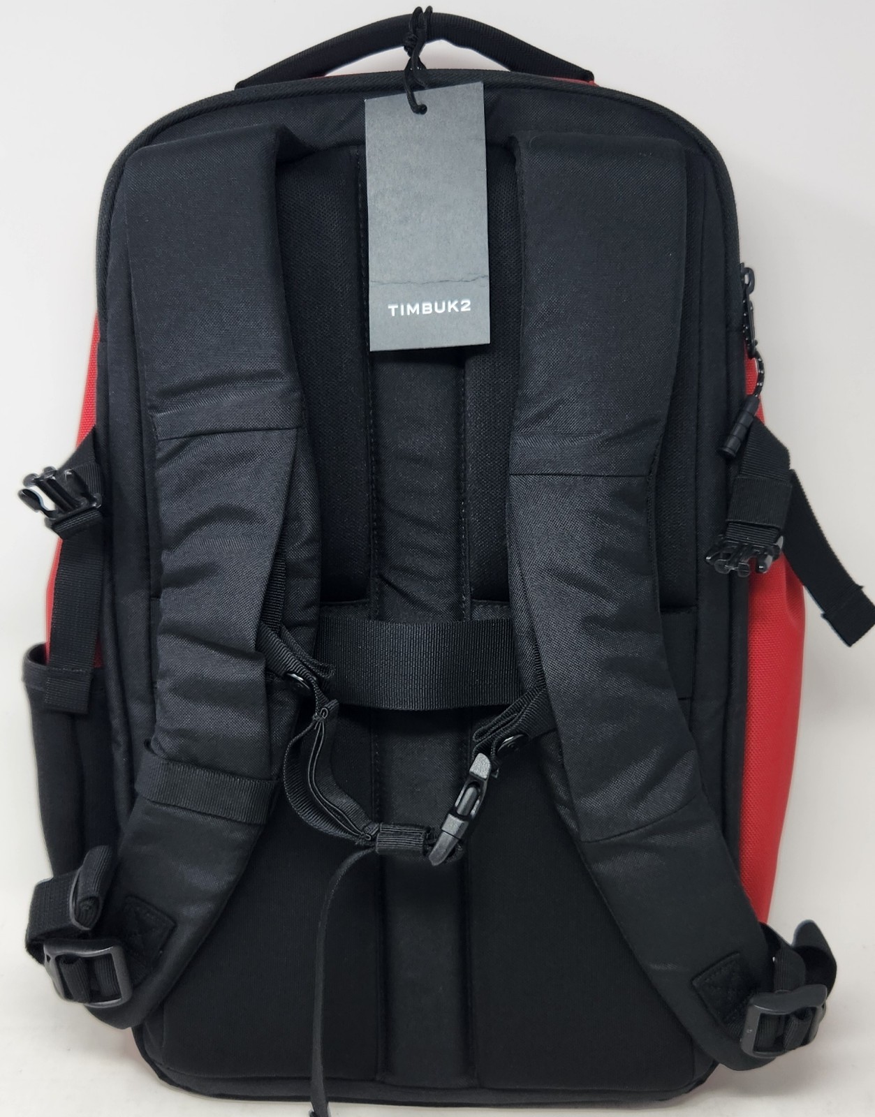 Timbuk2 Division Laptop Backpack Black Red with Taylor Corp Logo 100% Polyester