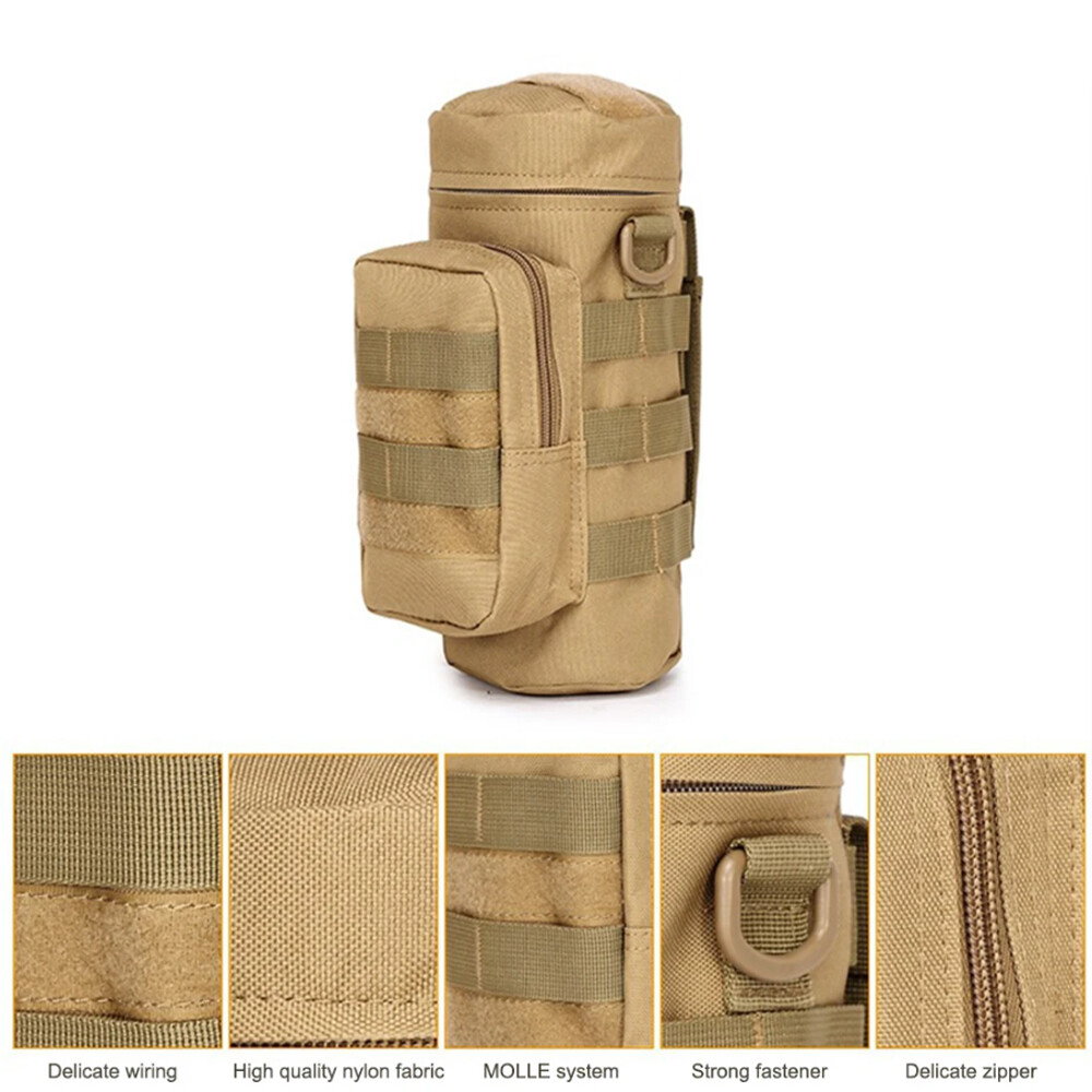Tactical Molle Water Bottle Holder Carrier Sling Bag with Phone Pocket Crossbody