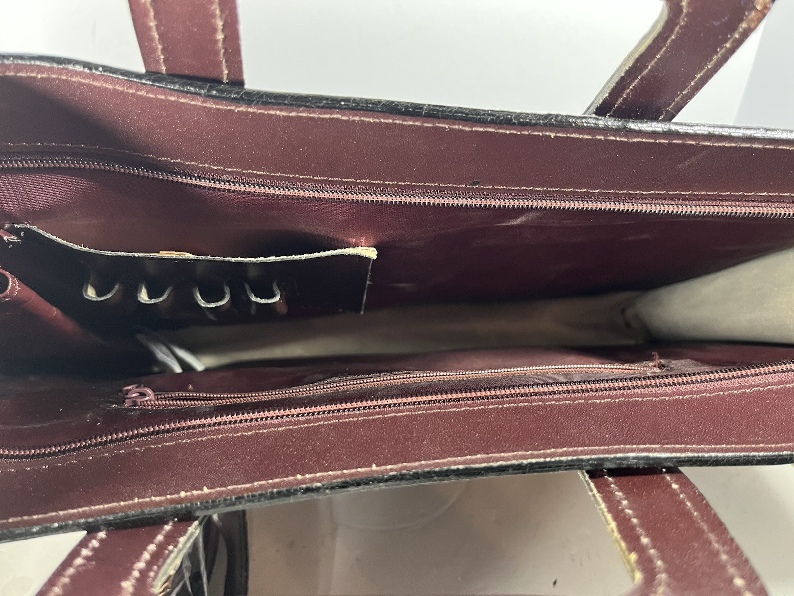 Leather Zip Around Portfolio Notebook Case Skymaster