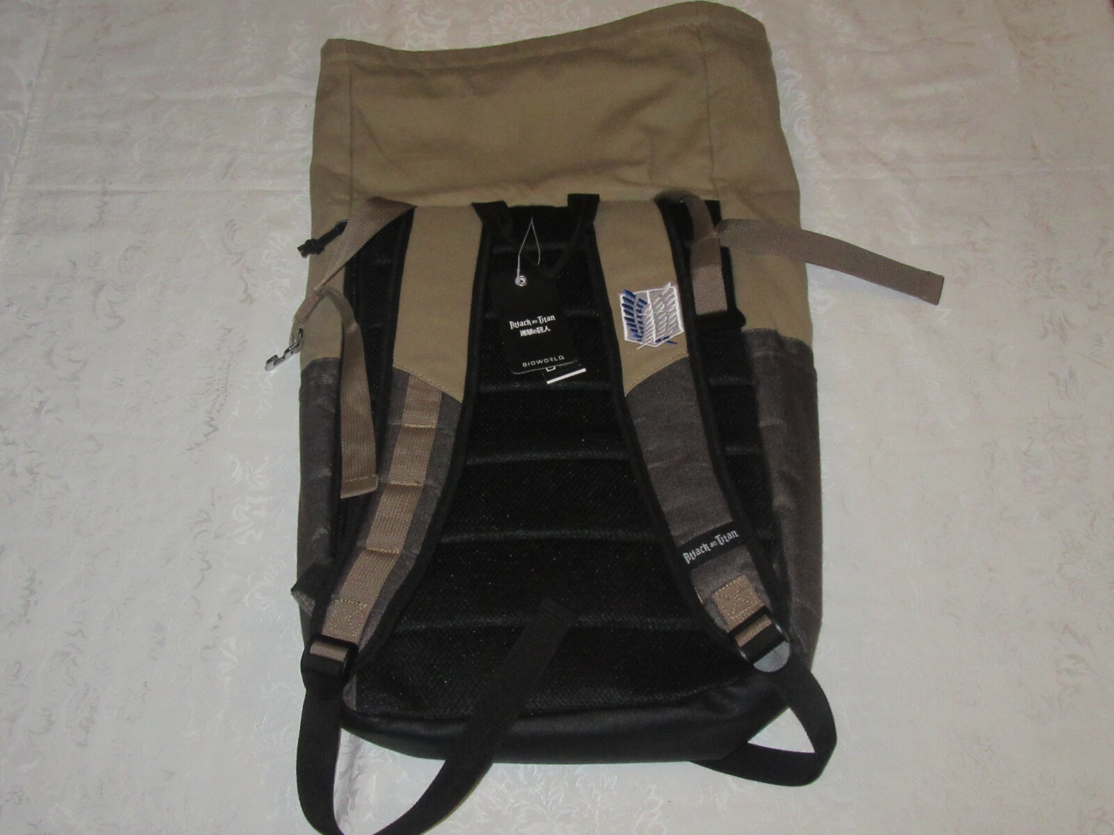 Bioworld Bio World Merchandising Backpack Attack on Titan Roll Top Book Bag