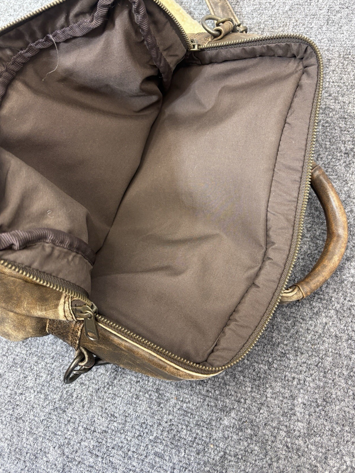 Leather Scully Squadron 81st Aero Travel Shoulder Bag Pilot
