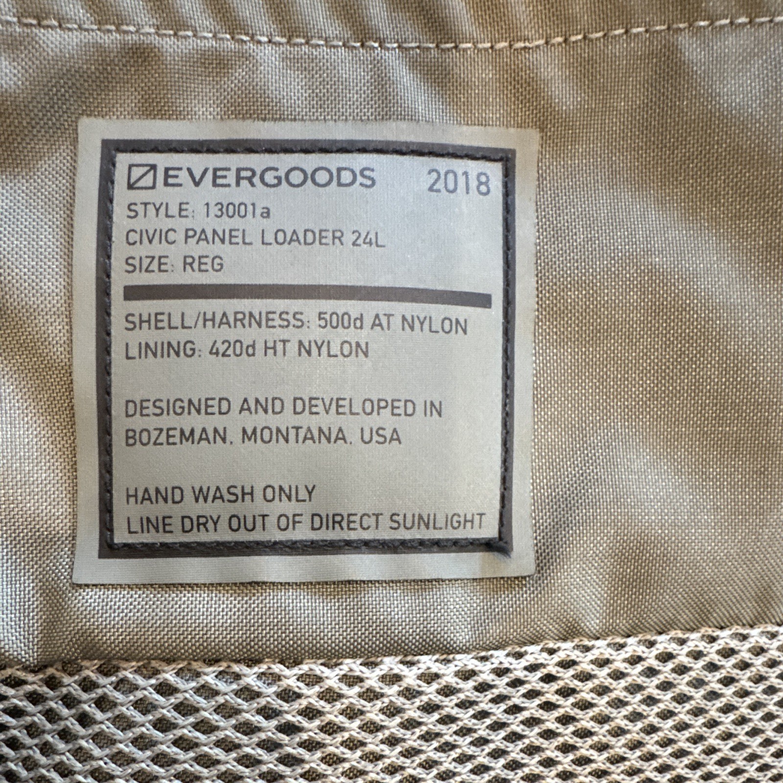 EVERGOODS CPL24 Civic Panel Loader 24L Backpack Black EDC Travel Laptop Bag