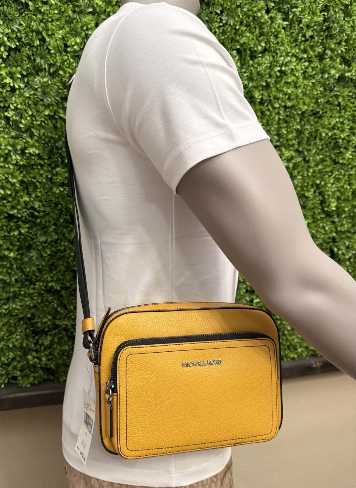 Michael Kors Cooper East West Shoulder Crossbody Flight Bag Yellow