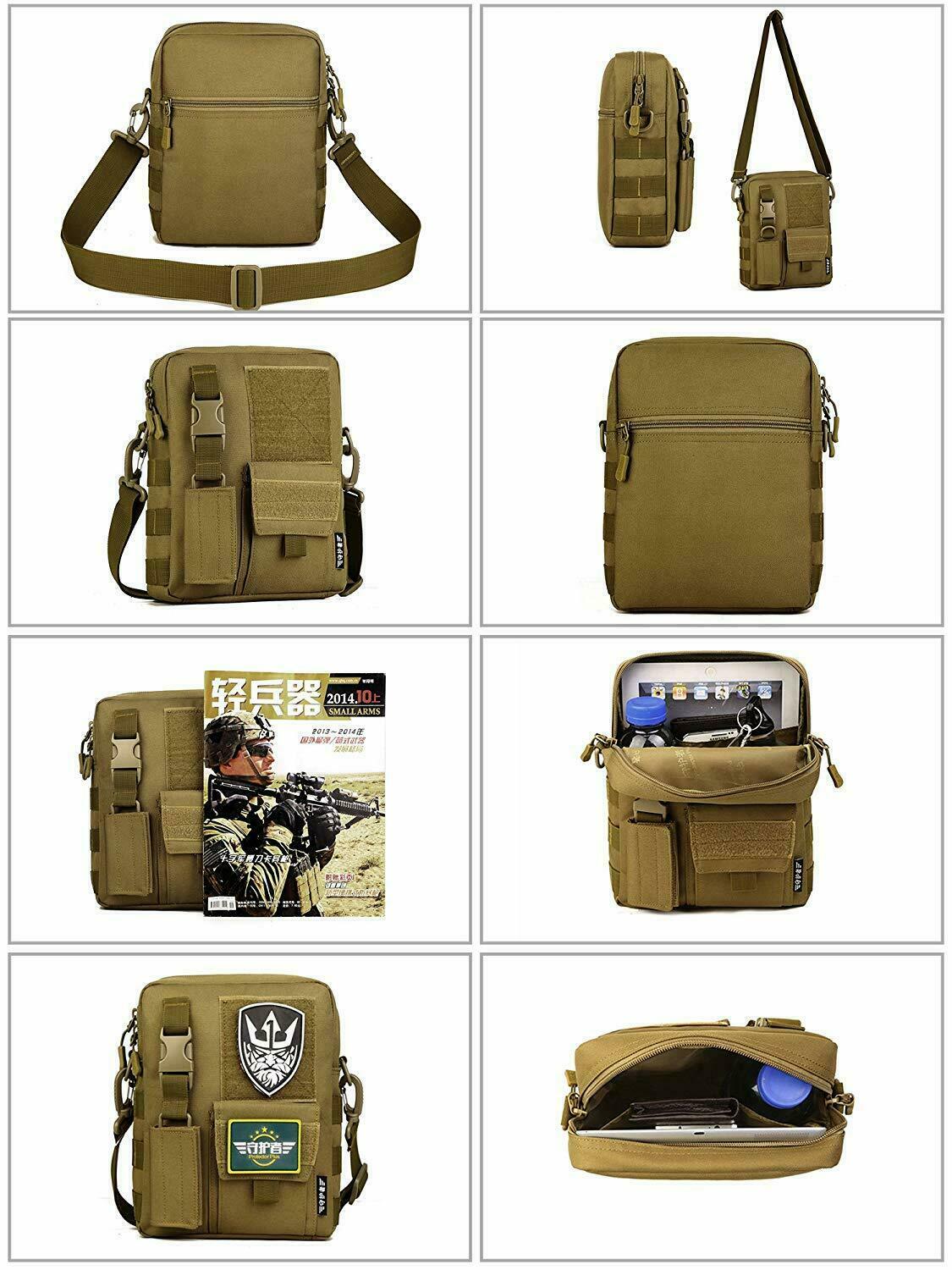 Outdoor Tactical Military Sling Chest Bag Molle Backpack Crossbody Shoulder Pack