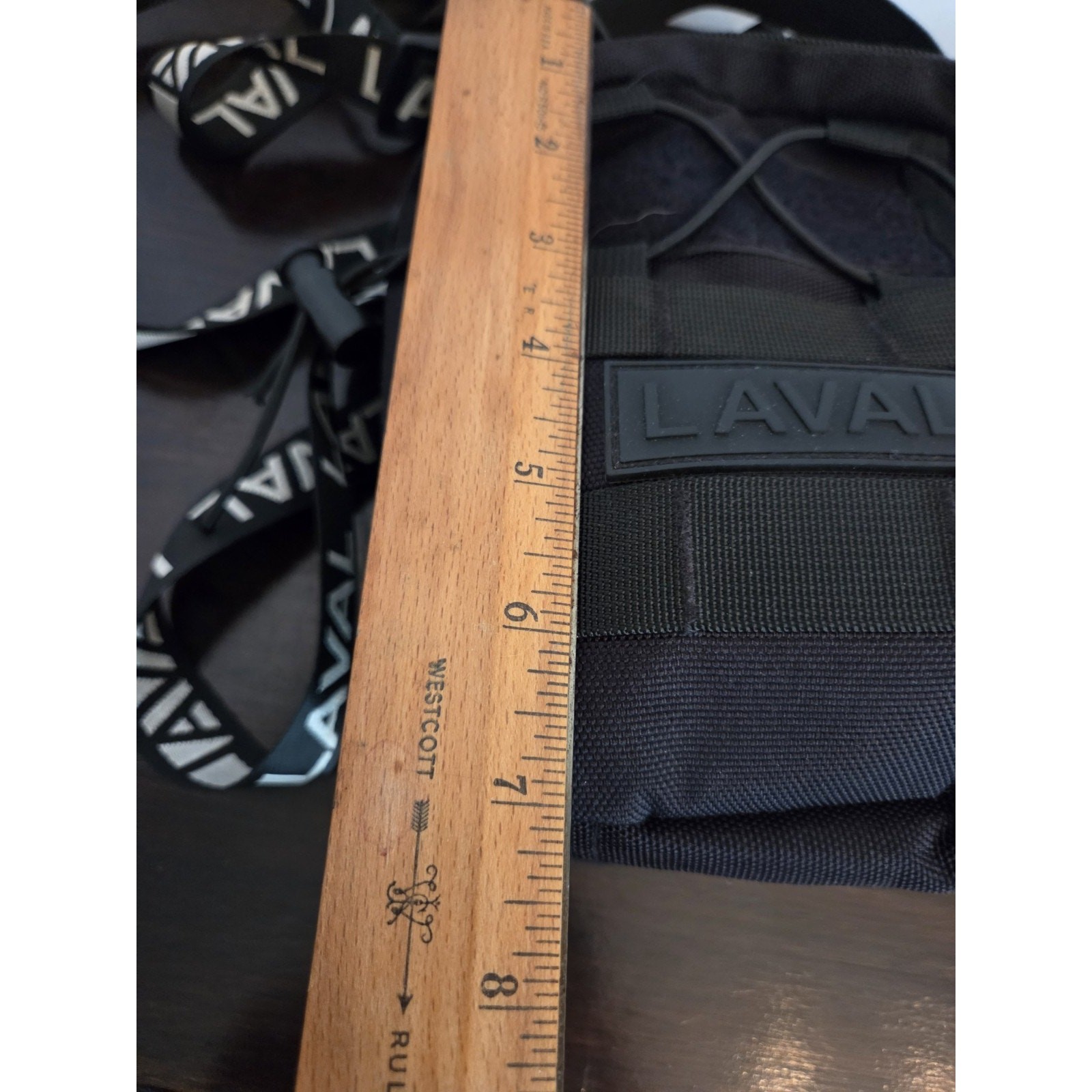 Laval Utility Crossbody Side Bag Travel Black Nylon Adjustable Strap Lightweight