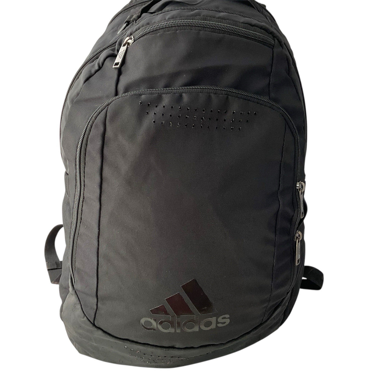 Adidas Triple Black Defender Team Unisex 20″ Backpack With Vented Shoe Pocket