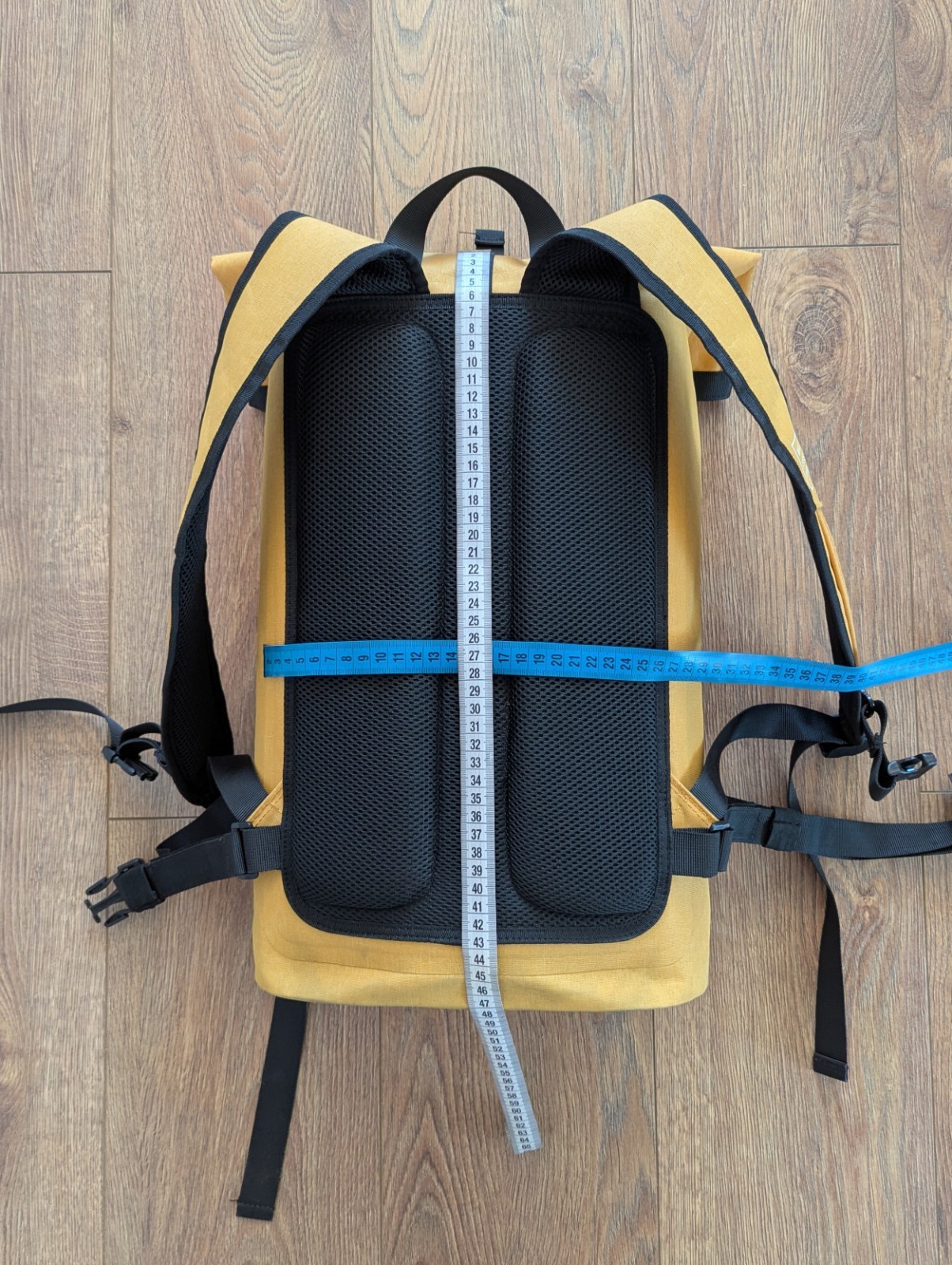 Wili Wili Tree Roll Top Backpack Light Sunset Yellow 20L 100% Recycled Pet