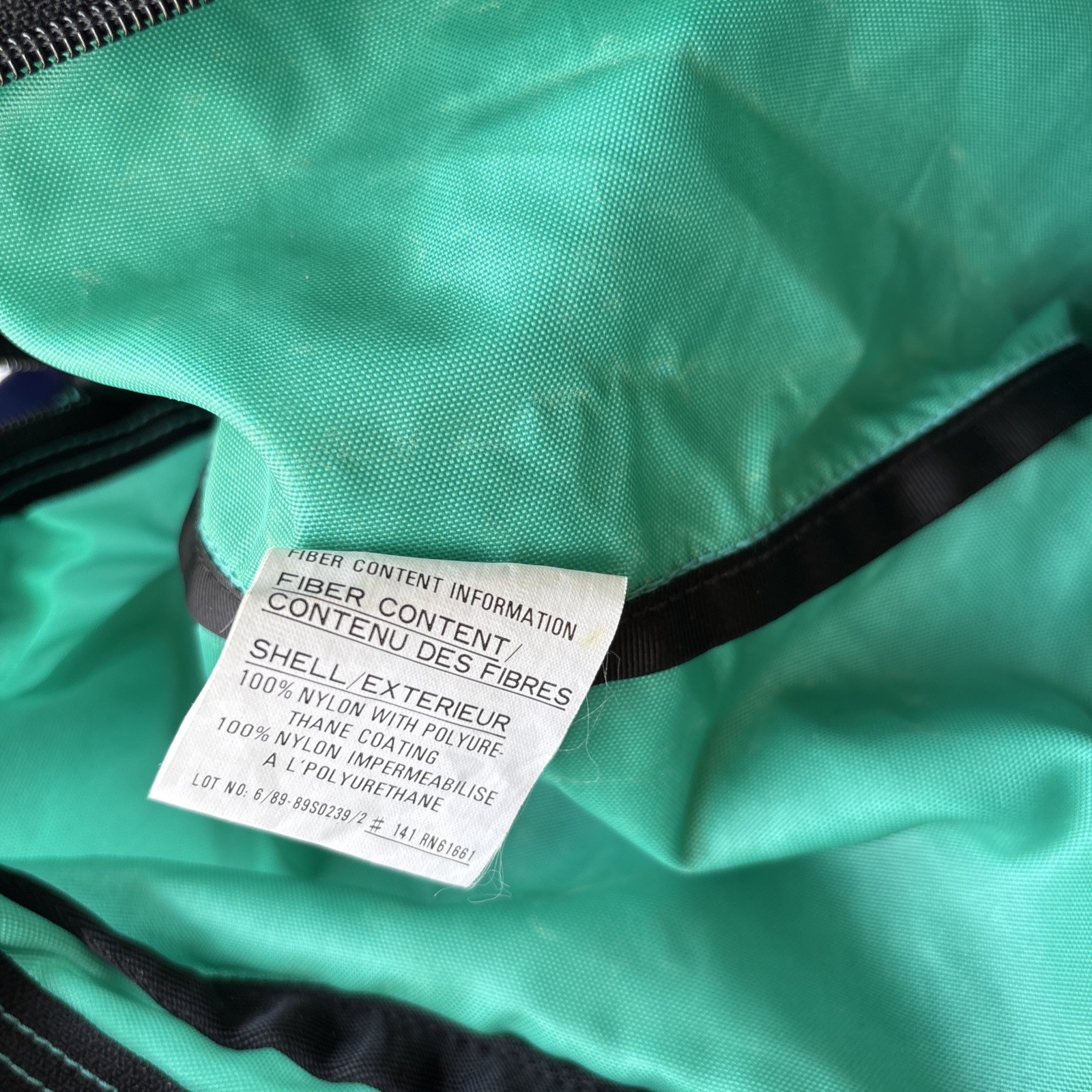 The North Face Purple Label Body Bag Teal Fanny Pouch Waist Lumbar Nylon Adjust