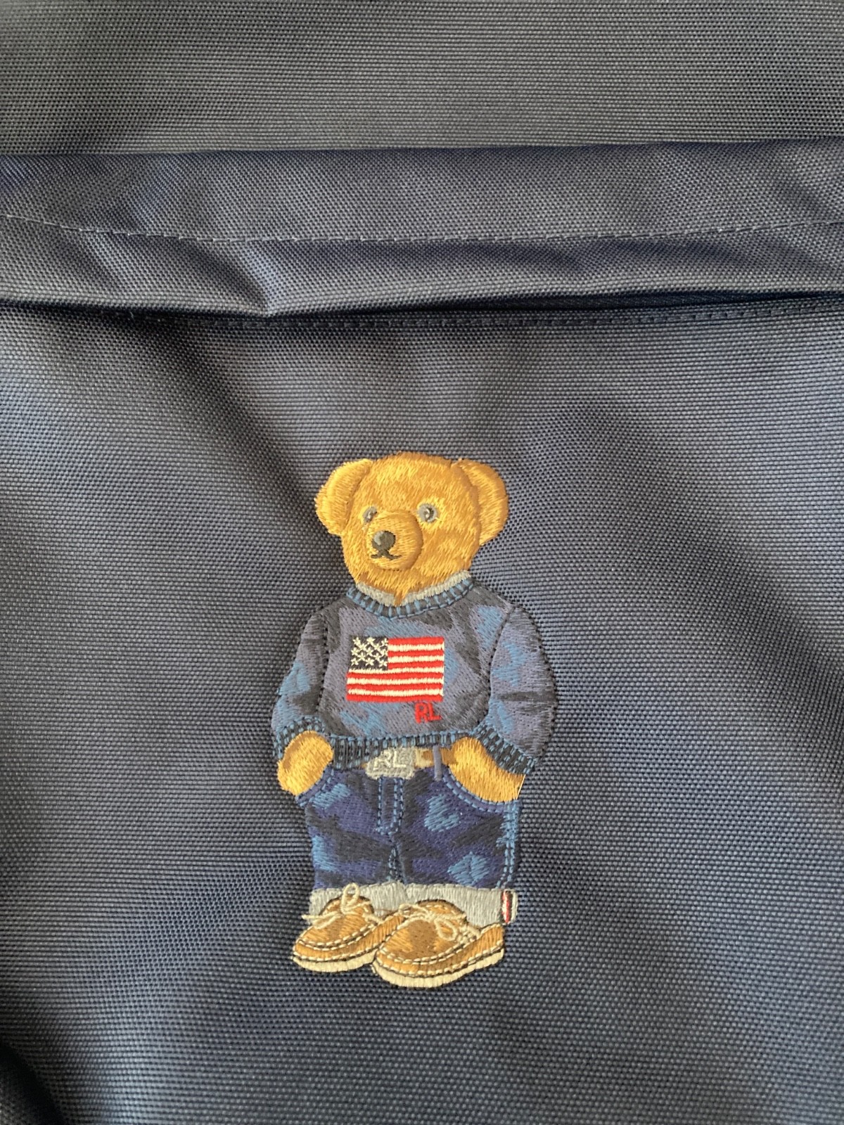 Polo Ralph Lauren Polo Bear Embroidered Backpack 12.25″W × 5″D × 17.75″H
