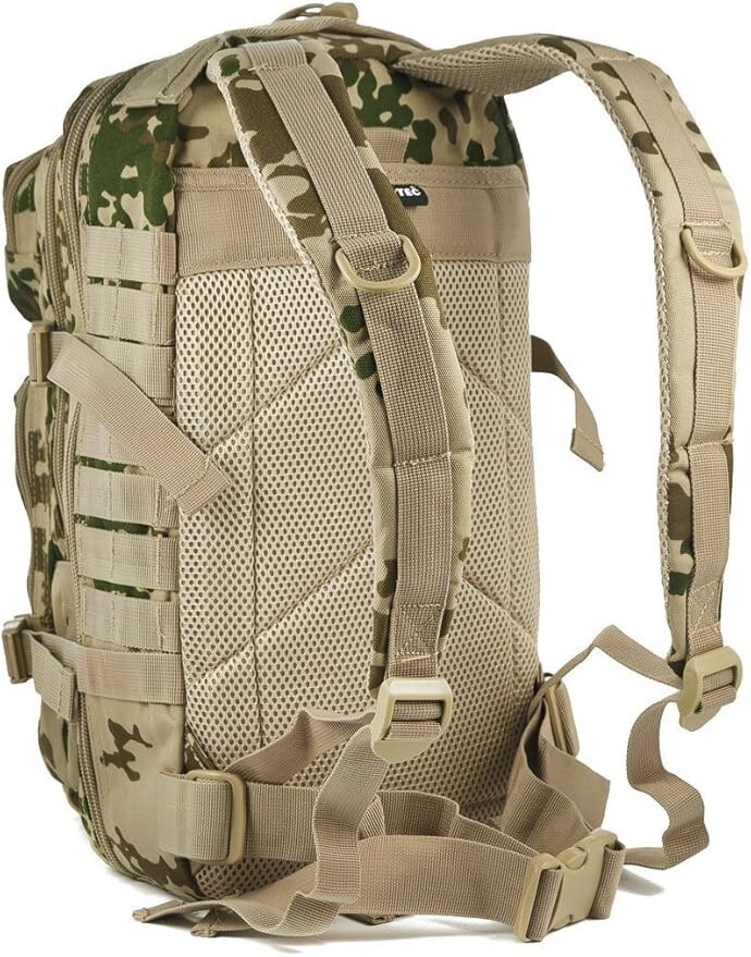 Tactical Backpack Combat MOLLE Rucksack US Assault Pack 20L German Tropical Camo
