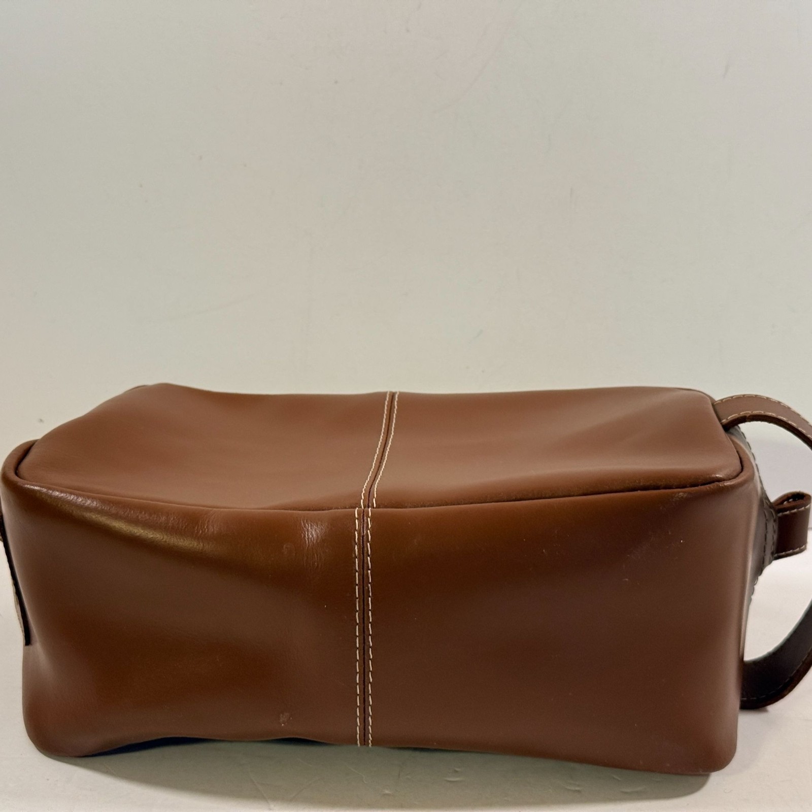 Timberland Nevada Men’s Leather Cognac Toiletry Bag Travel Kit Accessory NEW