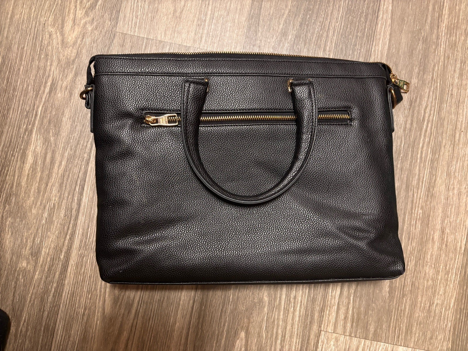 Louis Vuitton Damier Checkered Black Men’s Briefcase Zip Double Handles Pockets