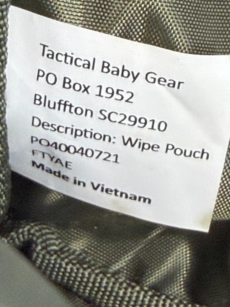 Tactical Wipe Pouch Bag Men Daddy Mommy Baby Gear Strap Army Work Party Core Nw