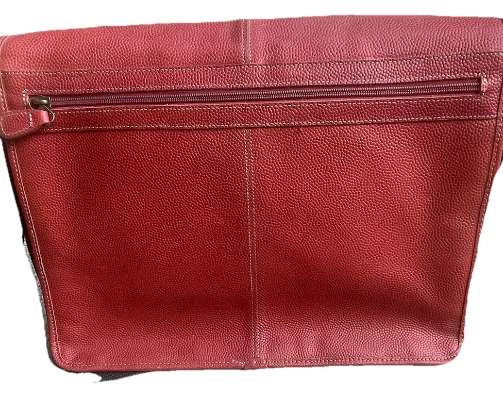 Vintage Wilson NFL Pigskin Leather Messenger Bag NWOT Rare Football Logo