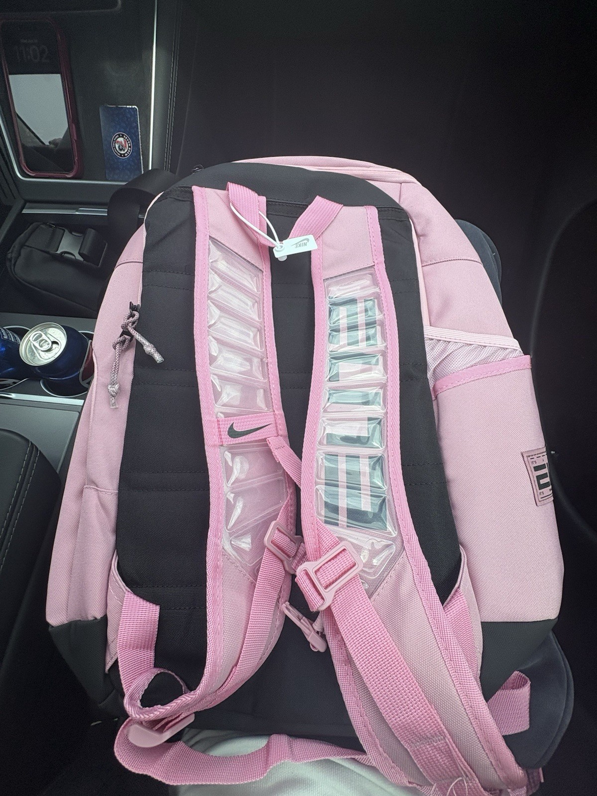 Nike Hoops Elite 32L Backpack Pink/Black Zip Large Padded Adjustable Straps