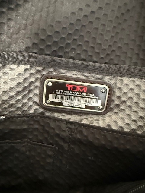 TUMI Alpha Bravo McNair Slim Briefcase Black Ballistic Nylon Leather 22611HKH