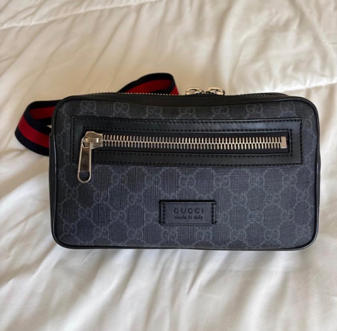 Gucci Small GG Supreme Web Belt Bag