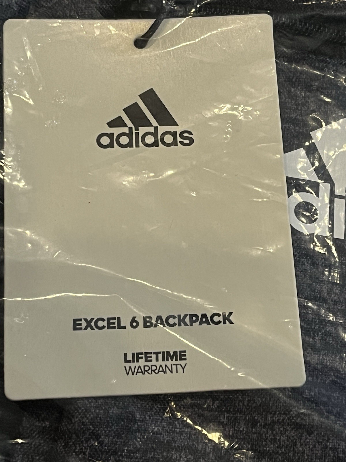NEW Adidas Excel 6 Jersey Black Laptop Backpack