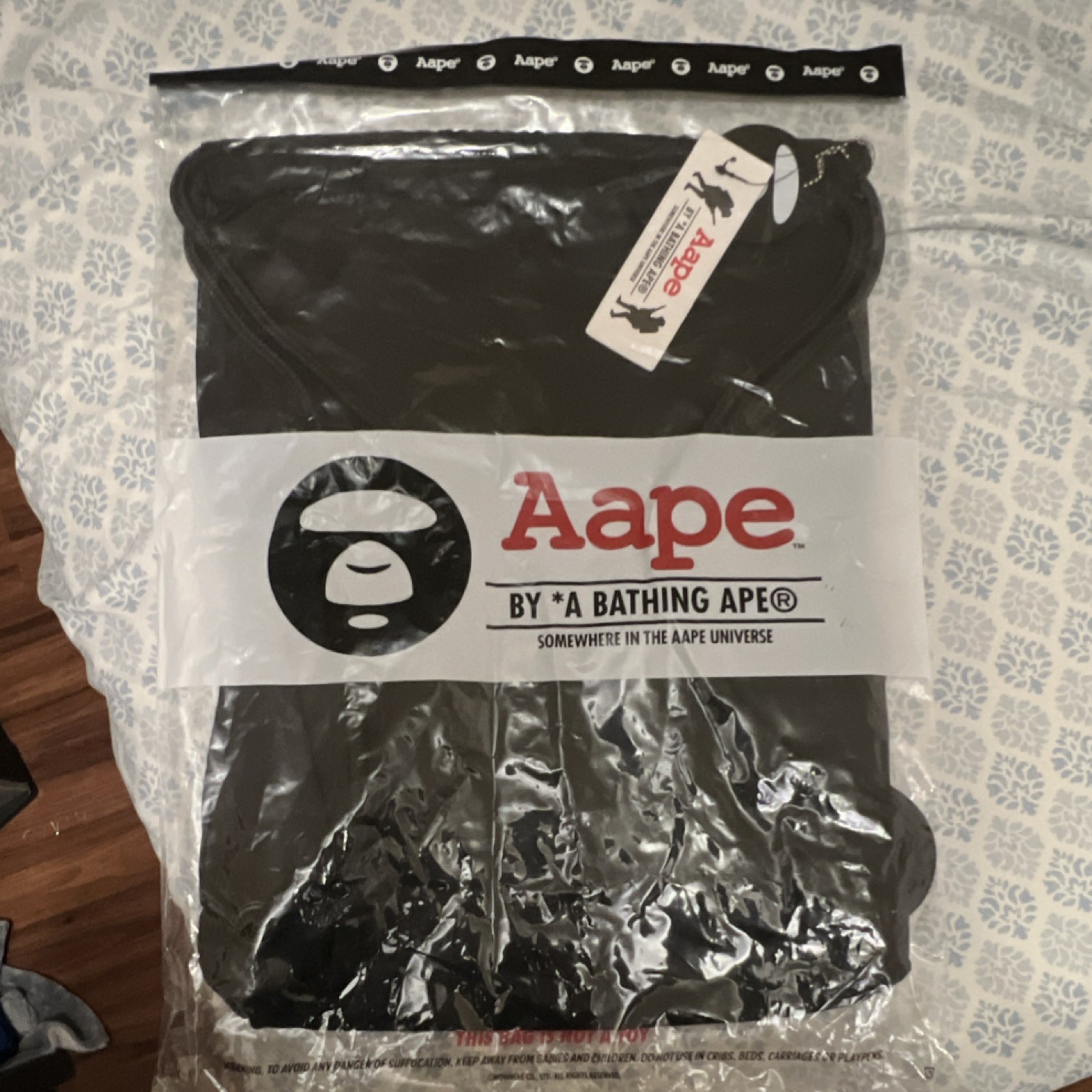 Aape by A Bathing Ape Men’s Black drawstring bag M4858XXD Regular Size